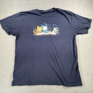 Cats Reading Book with Hogwarts School‎ Colors Blue Short Sleeve Teeturtle XL